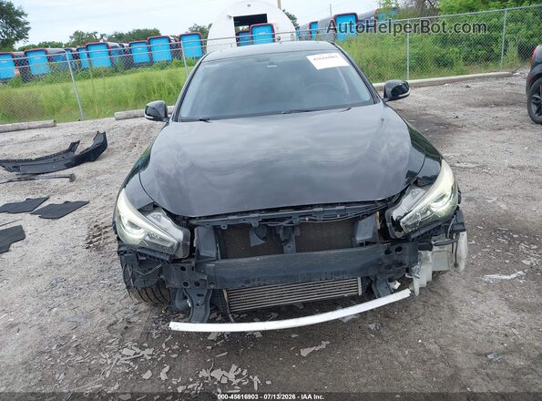 JN1CV7AR9HM681531 2017 INFINITI Q50 Black Widok wnętrza z tyłu