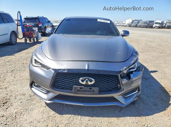 JN1CV7EK0JM200553 2018 INFINITI Q60 Gray Widok z przodu