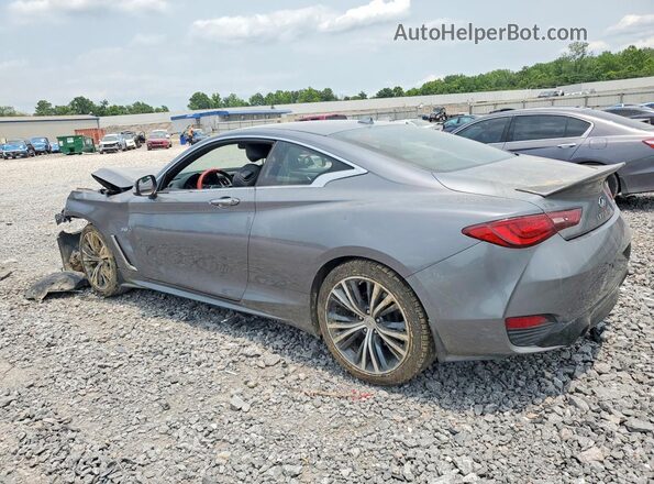 JN1CV7EK2JM200456 2018 INFINITI Q60 Gray Rear left