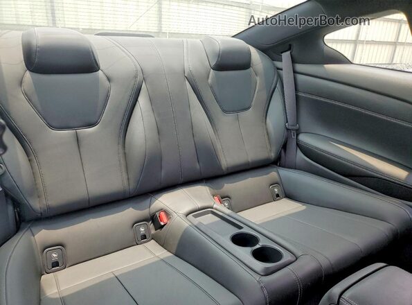JN1CV7EK2JM200456 2018 INFINITI Q60 Gray Rear seats view