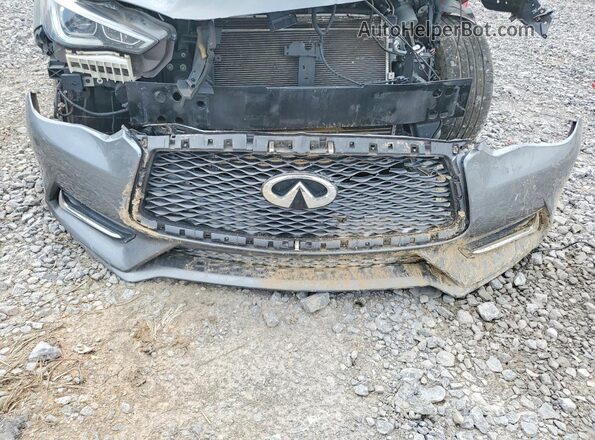 JN1CV7EK2JM200456 2018 INFINITI Q60 Gray Engine compartment view