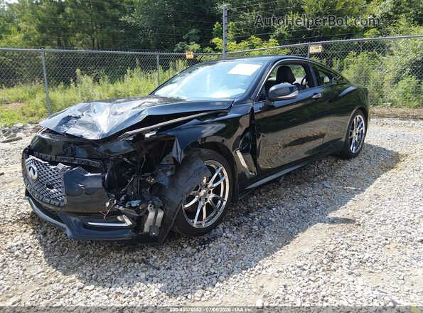 JN1CV7EK3JM200112 2018 INFINITI Q60 Black Front left