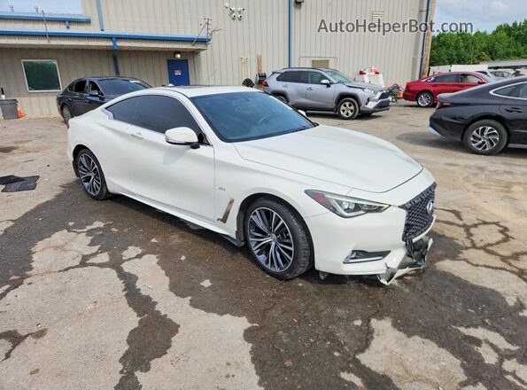 JN1CV7EK6HM110916 2017 INFINITI Q60 White Front right