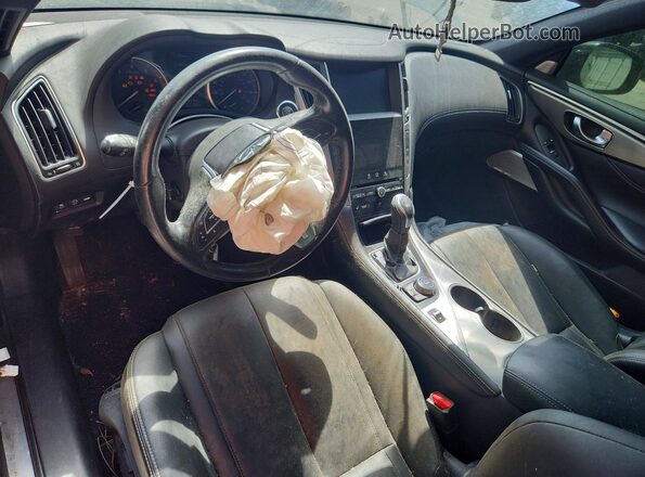 JN1CV7EL9HM320046 2017 INFINITI Q60 Black Dashboard view