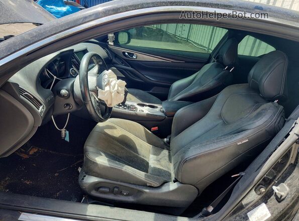 JN1CV7EL9HM320046 2017 INFINITI Q60 Black Front interior view