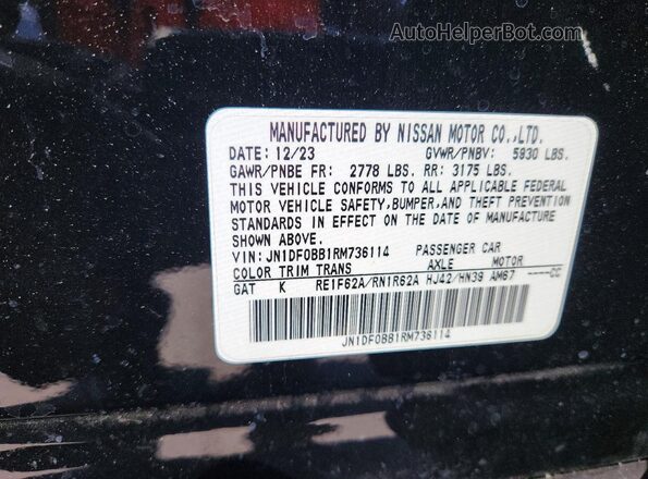 JN1DF0BB1RM736114 2024 NISSAN ARIYA Black 360 interior view