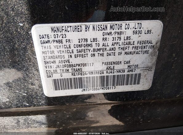 JN1DF0BB4PM706117 2023 NISSAN ARIYA Black Vista del compartimento del motor