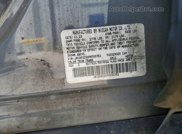 JN1DF0CD0PM700752 2023 NISSAN ARIYA Серый Вид подкапотного пространства