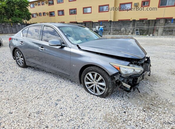 JN1EV7AP0HM731191 2017 INFINITI Q50 Gray Front right