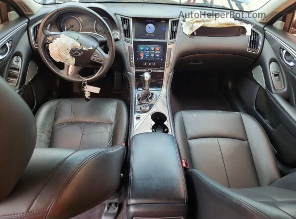 JN1EV7AP0HM731191 2017 INFINITI Q50 Gray Dashboard view