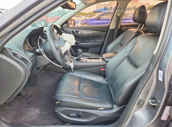JN1EV7AP0HM731191 2017 INFINITI Q50 Gray Front interior view