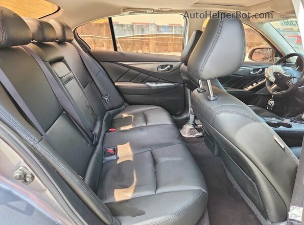 JN1EV7AP0HM731191 2017 INFINITI Q50 Gray Rear seats view