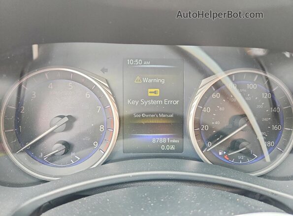 JN1EV7AP0HM731191 2017 INFINITI Q50 Gray Instrument cluster view