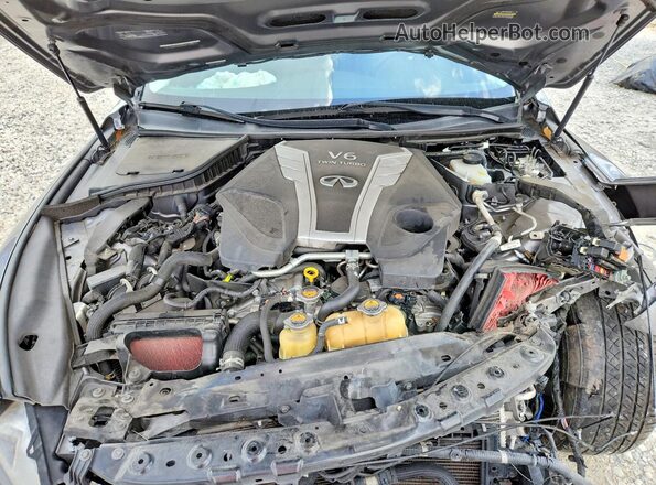 JN1EV7AP0HM731191 2017 INFINITI Q50 Gray Rear interior view