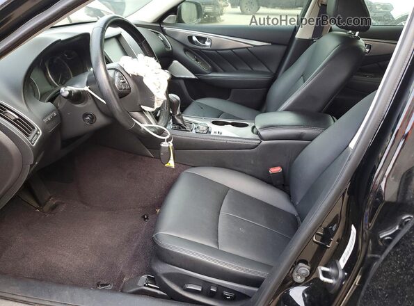 JN1EV7AP0HM737363 2017 INFINITI Q50 Black Front interior view