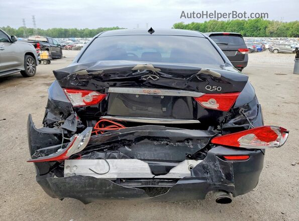 JN1EV7AP0HM737363 2017 INFINITI Q50 Black Rear view