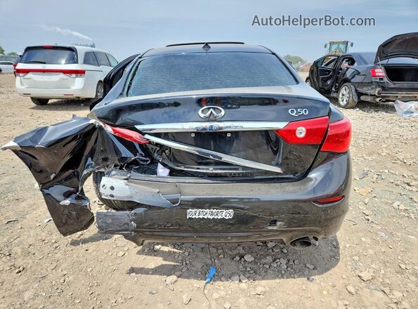 JN1EV7AP0HM739050 2017 INFINITI Q50 Black უკანა ხედი