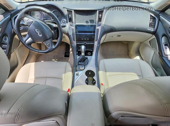 JN1EV7AP0HM739050 2017 INFINITI Q50 Black წინა პანელის ხედი