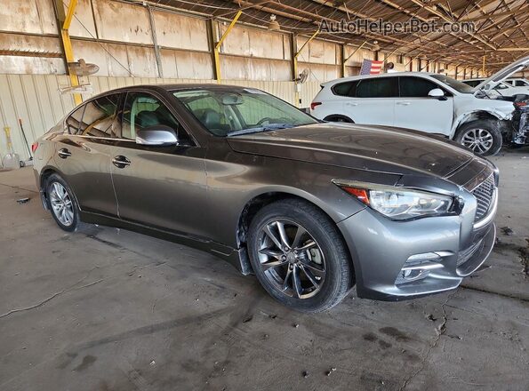 JN1EV7AP0HM743924 2017 INFINITI Q50 Gray Front right