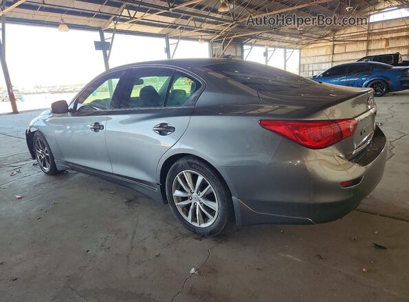 JN1EV7AP0HM743924 2017 INFINITI Q50 Gray Rear left