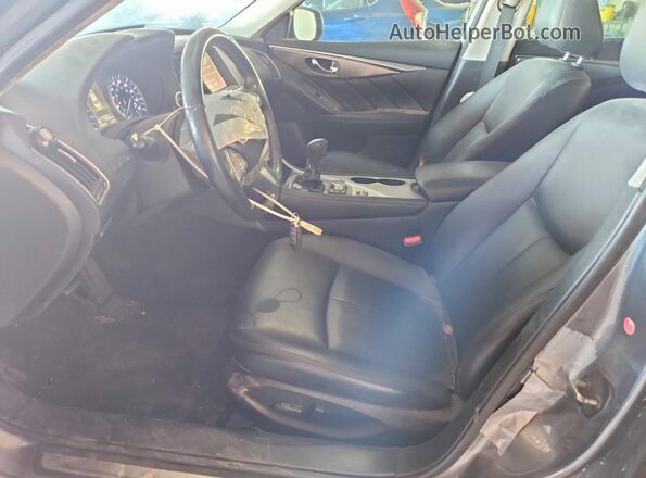 JN1EV7AP0HM743924 2017 INFINITI Q50 Gray Front interior view