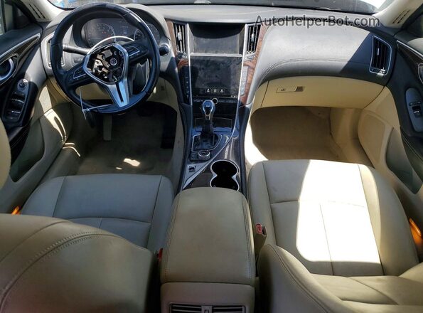 JN1EV7AP0JM362595 2018 INFINITI Q50 White Առջևի վահանակի տեսք