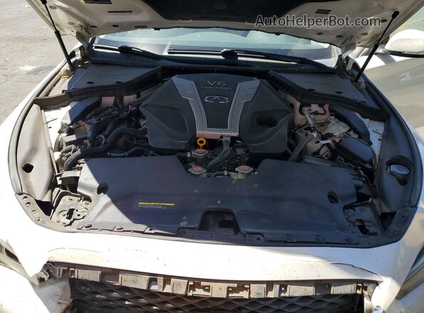 JN1EV7AP0JM362595 2018 INFINITI Q50 White Սալոնի հետևի տեսք
