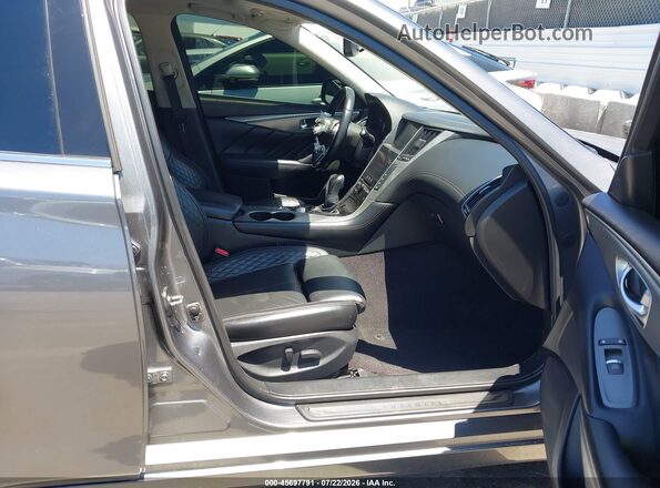 JN1EV7AP0KM515722 2019 INFINITI Q50 Gray Front interior view