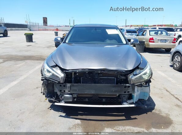 JN1EV7AP0KM515722 2019 INFINITI Q50 Gray Rear interior view