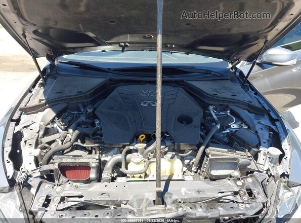 JN1EV7AP0KM515722 2019 INFINITI Q50 Gray Rear view