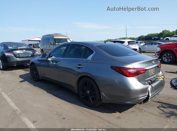 JN1EV7AP0KM541592 2019 INFINITI Q50 Gray Rear left