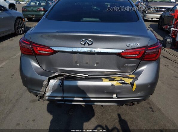 JN1EV7AP0KM541592 2019 INFINITI Q50 Gray Front view