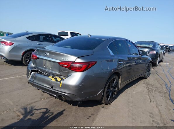 JN1EV7AP0KM541592 2019 INFINITI Q50 Gray Rear right