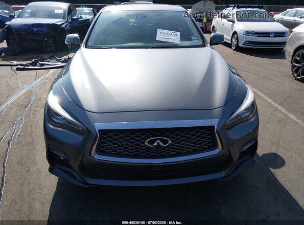 JN1EV7AP0KM541592 2019 INFINITI Q50 Gray Instrument cluster view