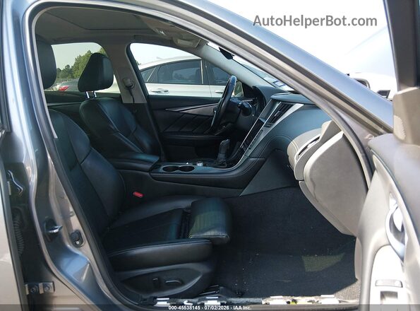 JN1EV7AP0KM541592 2019 INFINITI Q50 Gray Front interior view