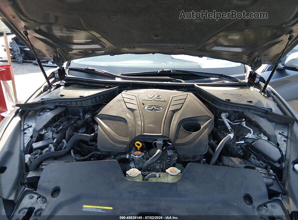 JN1EV7AP0KM541592 2019 INFINITI Q50 Gray Rear view