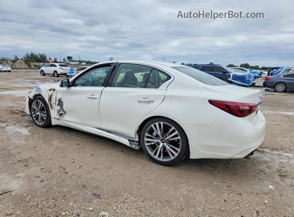 JN1EV7AP0LM204129 2020 INFINITI Q50 White Rear left