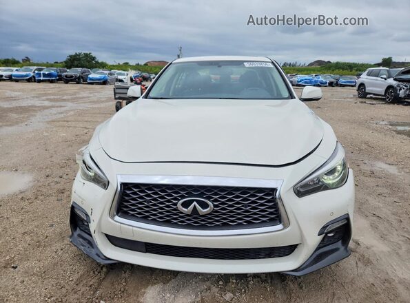 JN1EV7AP0LM204129 2020 INFINITI Q50 White Front view