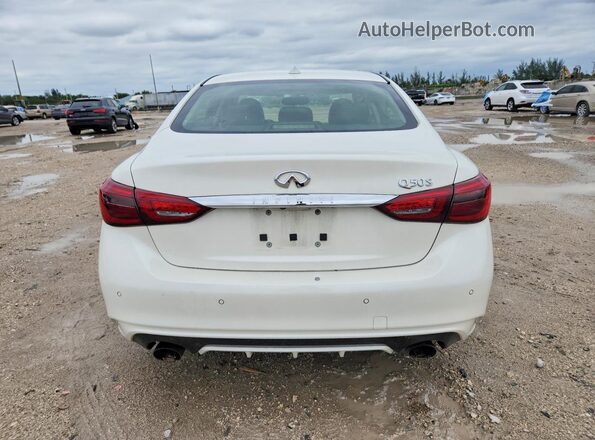 JN1EV7AP0LM204129 2020 INFINITI Q50 White Rear view