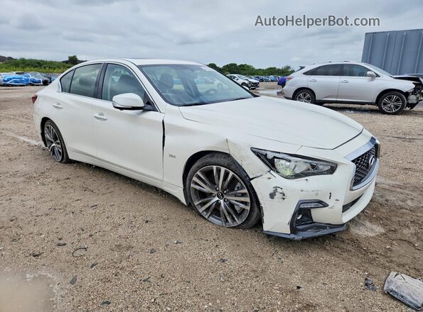 JN1EV7AP0LM204129 2020 INFINITI Q50 White Front right