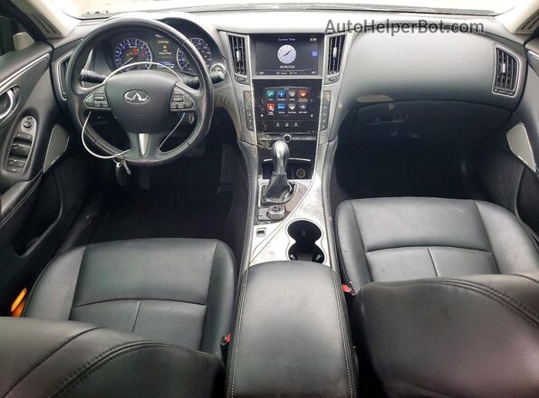JN1EV7AP1HM730213 2017 INFINITI Q50 Black Առջևի վահանակի տեսք