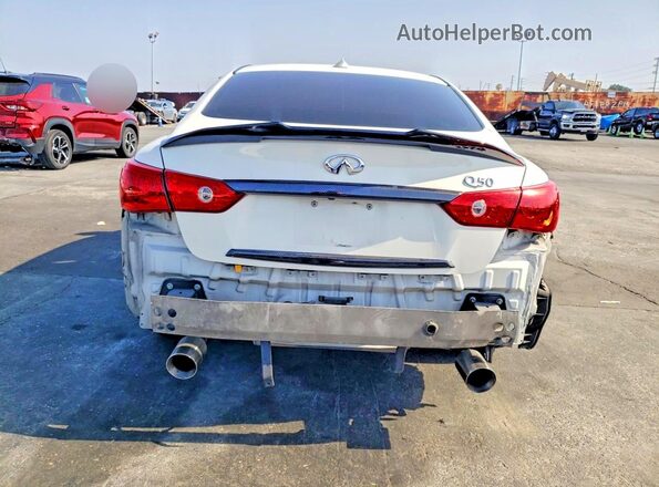 JN1EV7AP1HM731409 2017 INFINITI Q50 Белый Вид сзади