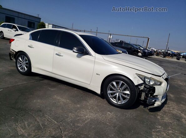 JN1EV7AP1HM731409 2017 INFINITI Q50 Белый Передняя правая четверть