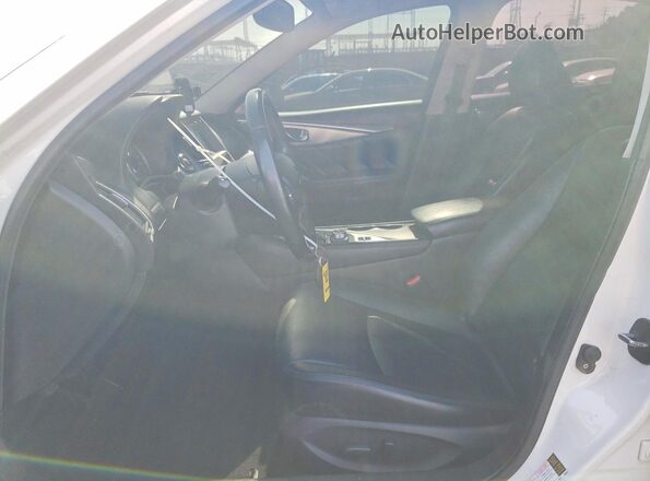 JN1EV7AP1HM731409 2017 INFINITI Q50 Белый Вид салона спереди