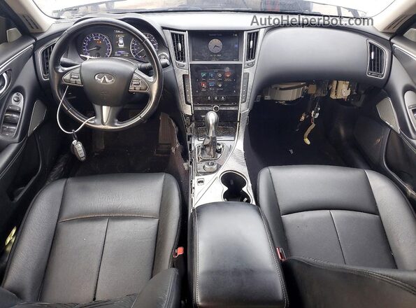 JN1EV7AP1HM735928 2017 INFINITI Q50 Gray Vista del salpicadero