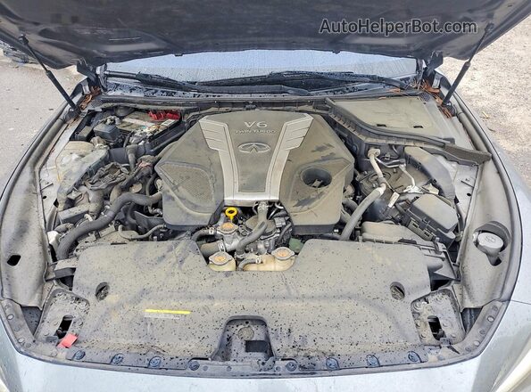 JN1EV7AP1HM735928 2017 INFINITI Q50 Gray Vista interior trasera
