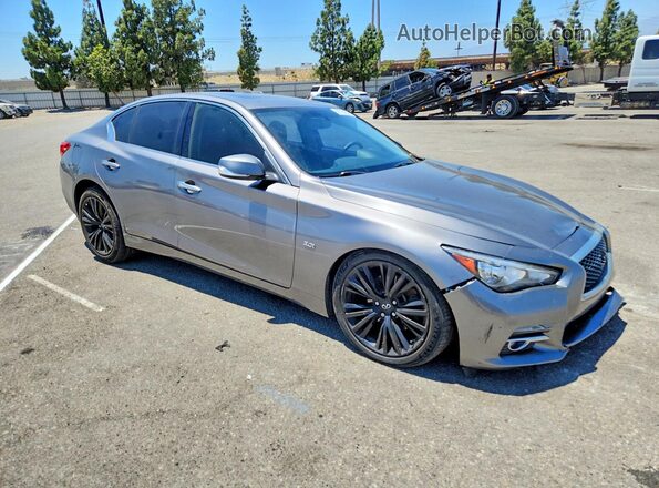 JN1EV7AP1HM736982 2017 INFINITI Q50 Gray Delantero derecho