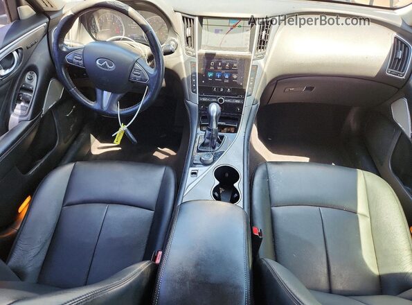 JN1EV7AP1HM736982 2017 INFINITI Q50 Gray Vista del salpicadero