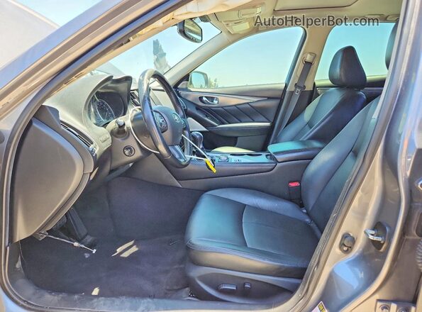 JN1EV7AP1HM736982 2017 INFINITI Q50 Gray Vista interior delantera