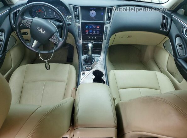 JN1EV7AP1HM741440 2017 INFINITI Q50 White Առջևի վահանակի տեսք